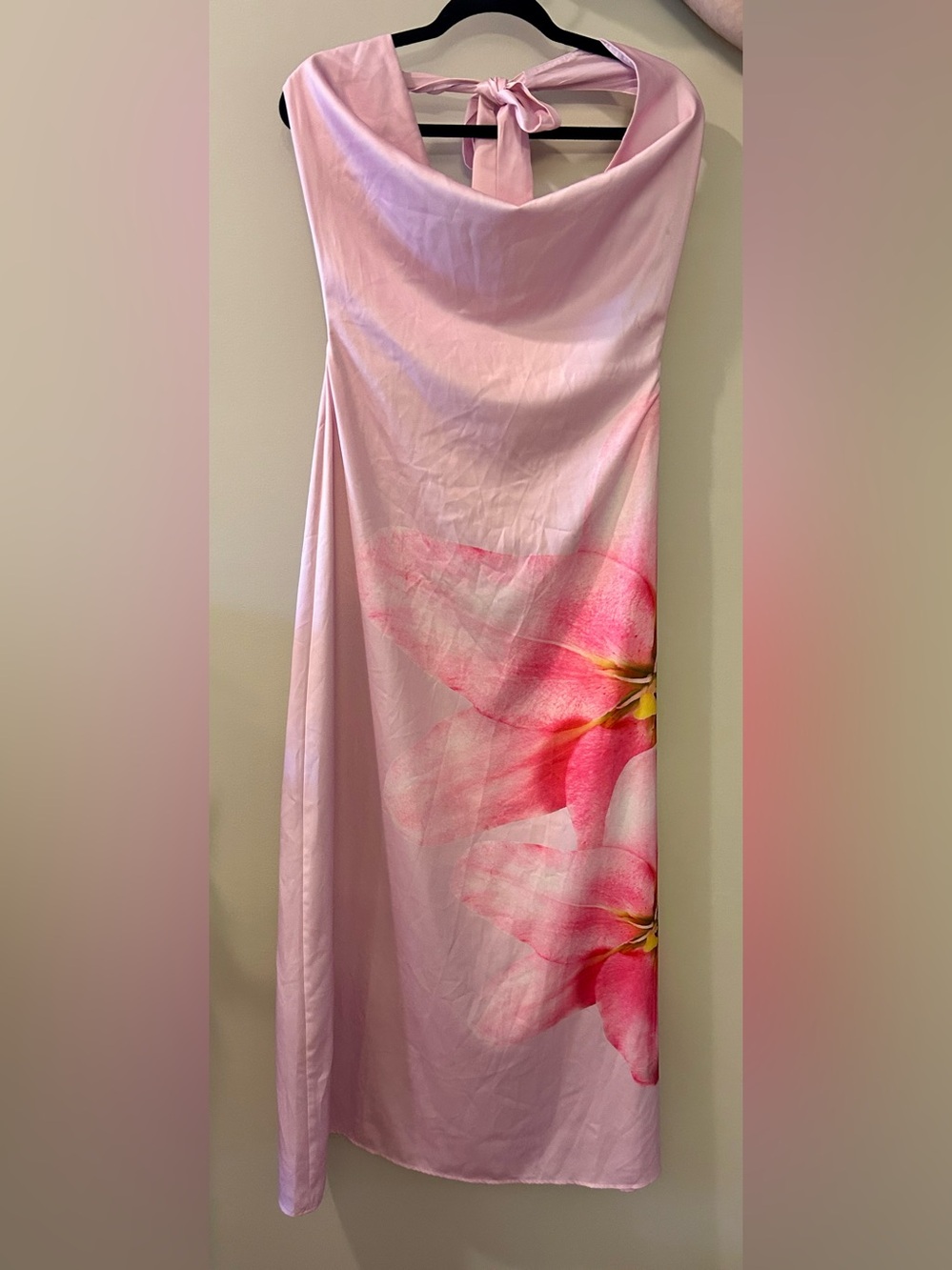 Peppermayo Bryony Cowl Maxi Dress - Pink Floral - Picture 5 of 7